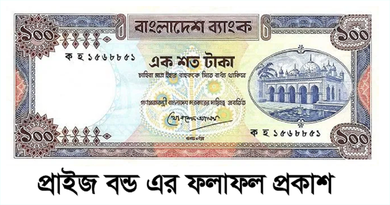 100 Taka Prize Bond Draw Result 2023 Bangladesh Bank