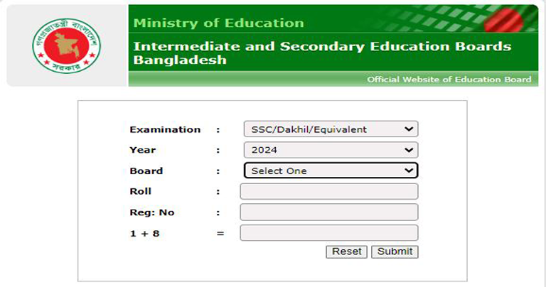 SSC Result 2024 With Marksheet