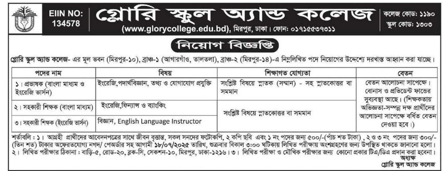 Primary School Assistant Teacher Job Circular 2025